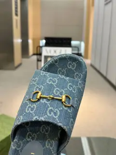 Gucci’s latest limited edition thick-soled slippers