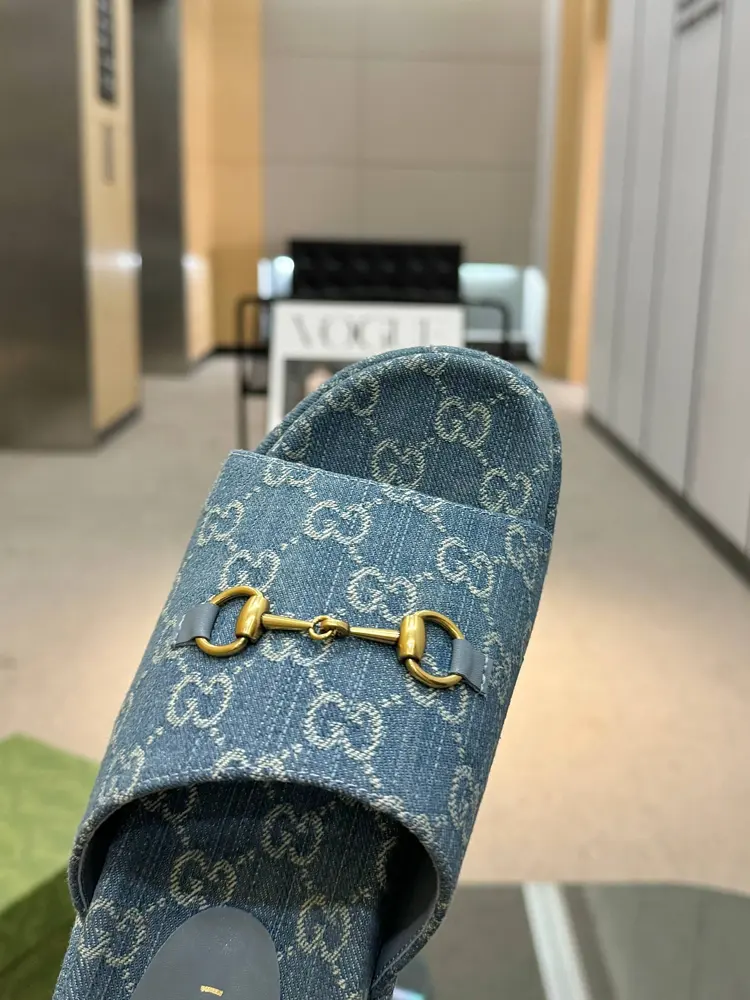 Gucci’s latest limited edition thick-soled slippers