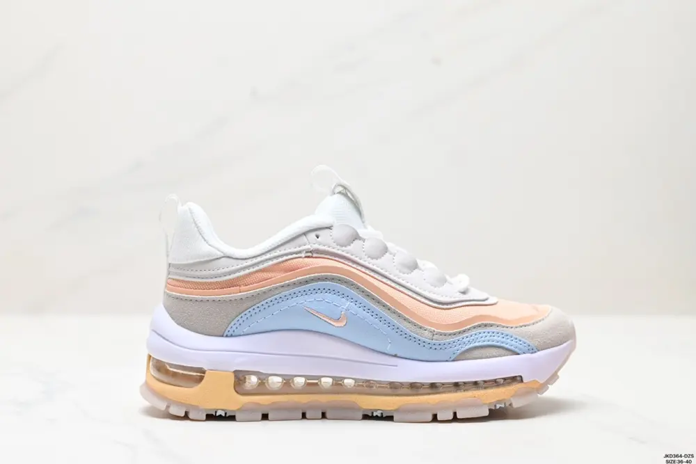 Nike Air Max 97 small hook bullet retro full-palm air cushion casual sports shoes