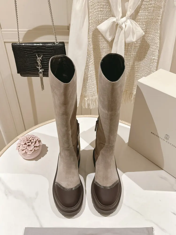 Brunello Cucinelli boots The classic inspiration from loafers defines the modern elegance