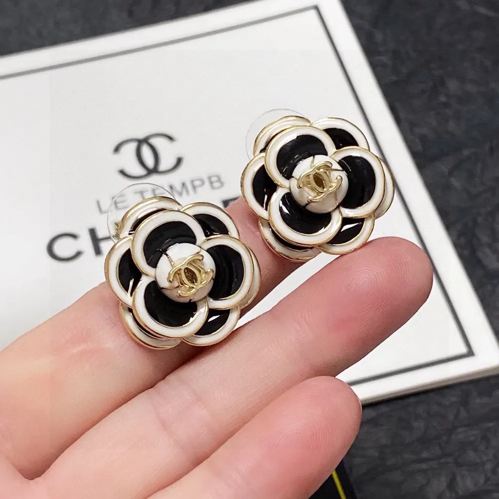 Chanel Camellia earrings