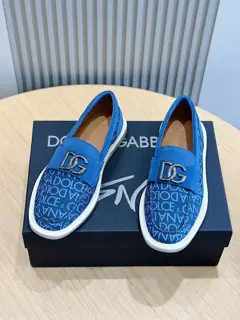 Dolce & Gabbana New Florio series soft suede moccasins