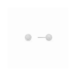 Apm monaco single ball disco ball earrings