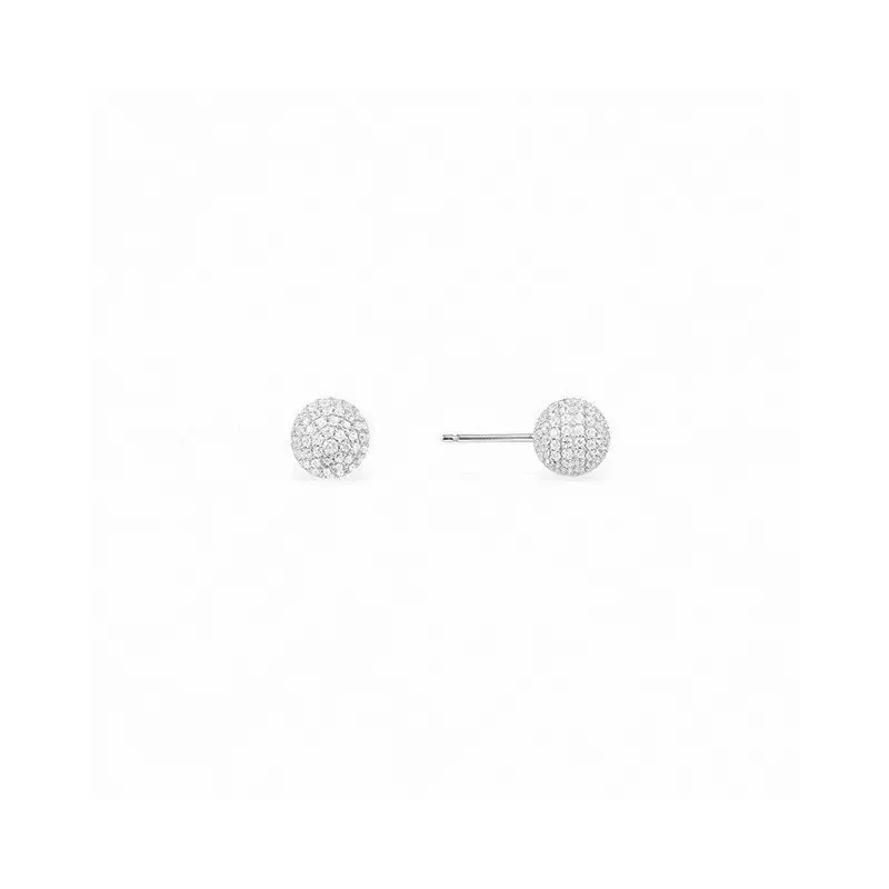 Apm monaco single ball disco ball earrings