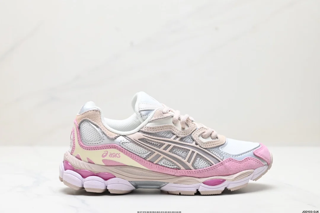 ASICS/Asics GEL-NYC breathable mesh upper with some synthetic leather material uses new 1203A383-103