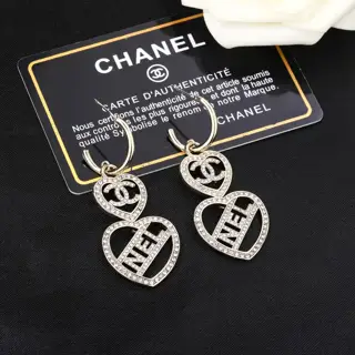Chanel Heart Earrings