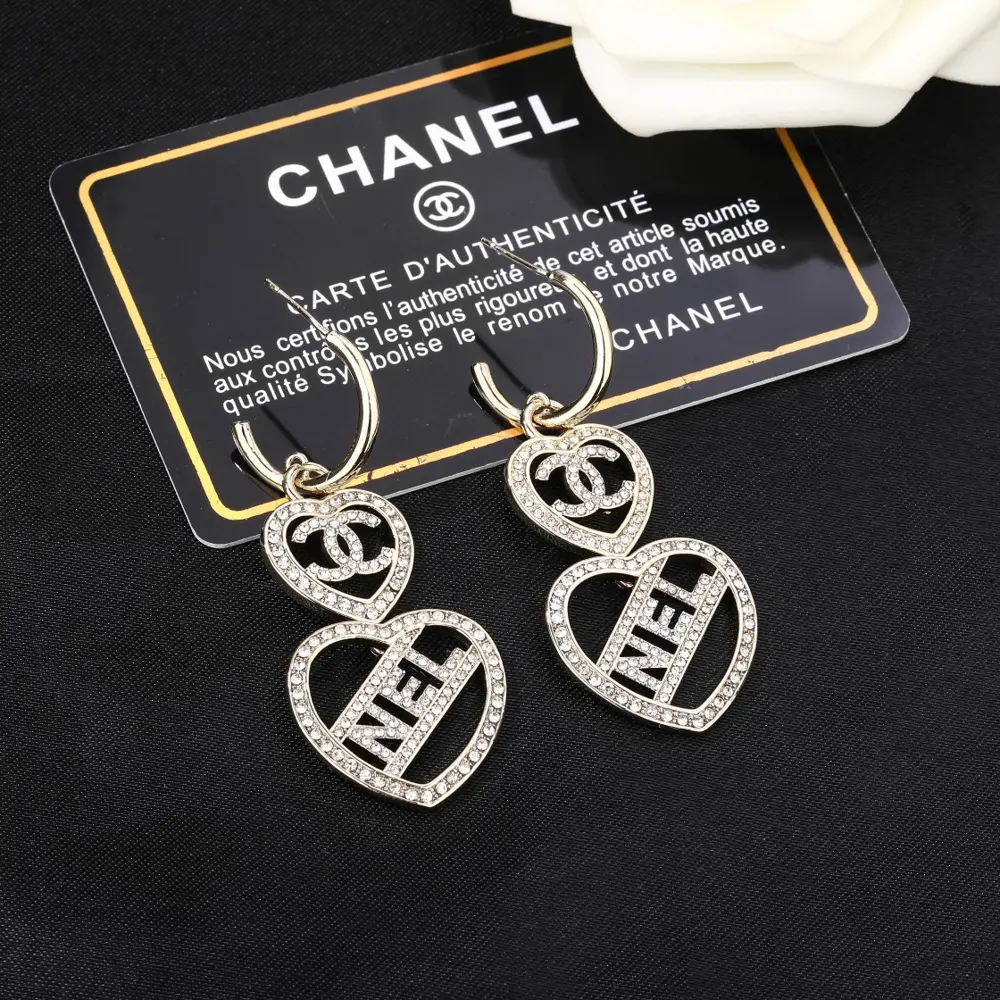 Chanel Heart Earrings