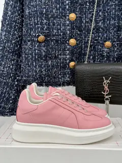 McQueen couple’s Dexter casual sports white shoes