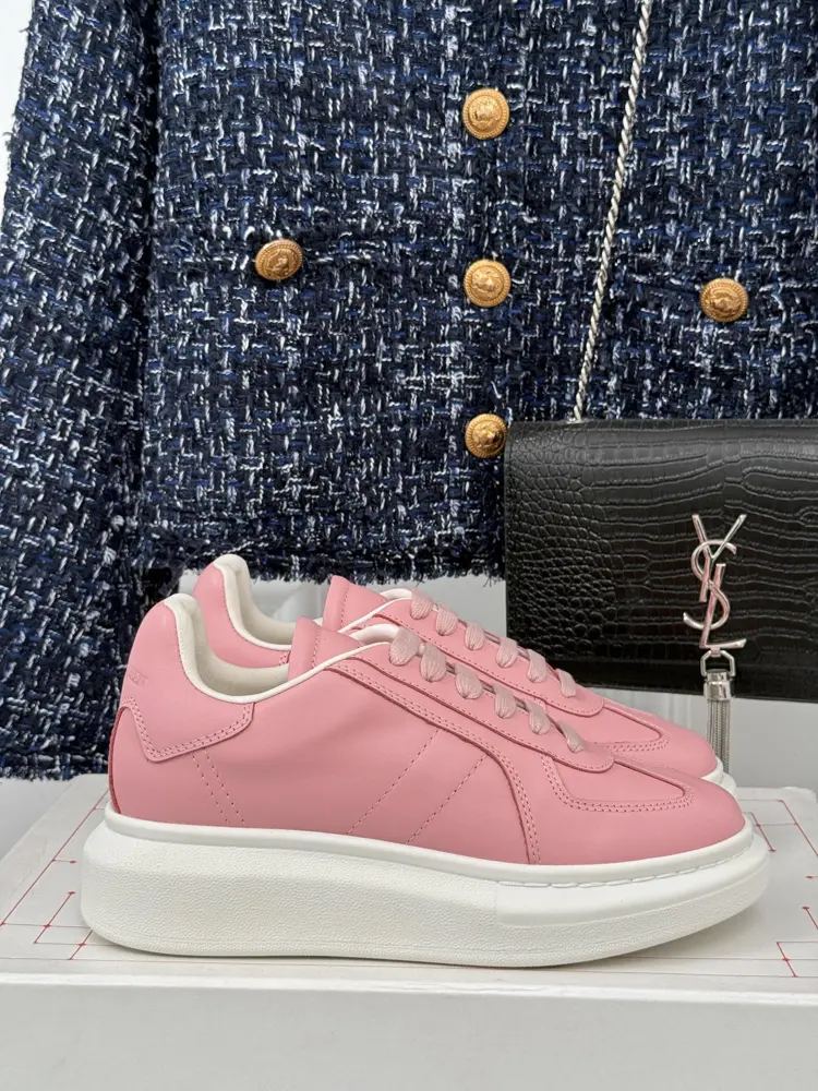 McQueen couple’s Dexter casual sports white shoes