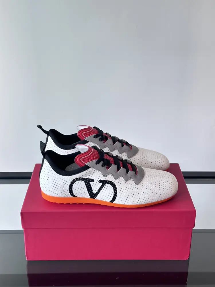 Valentino Chromathon series couples eyelet reflective ballet casual sports shoes Dexun shoes