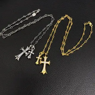 Chrome Hearts classic double cross necklace