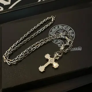 Chrome Hearts classic cross flower necklace