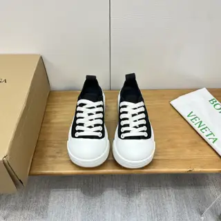 BOTTEGA VENETA latest IVULCAN series couples casual sports shoes white shoes canvas shoes