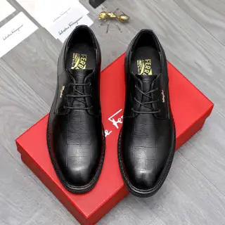 Salvatore Ferragamo business casual leather shoes