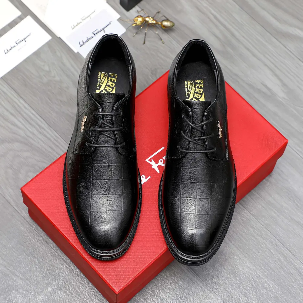 Salvatore Ferragamo business casual leather shoes
