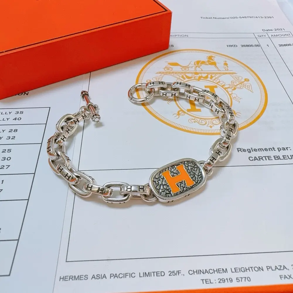New Hermès bracelet thickened platinum version. High-end precision version of many Internet