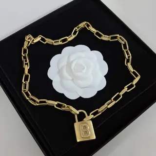 Balenciaga lock necklace