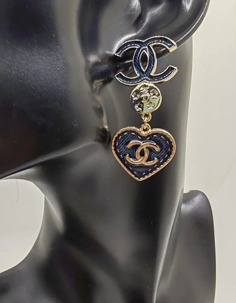 Chanel Heart Earrings
