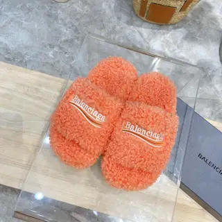 Balenciaga autumn and winter trendy wool slippers