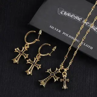Chrome Hearts Necklace Earrings
