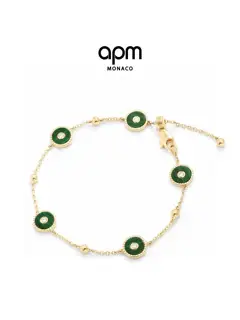 Apm monaco malachite adjustable bracelet for women