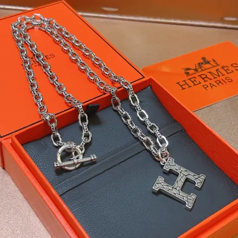 HERMES necklace Hermès H necklace series jewelry imported custom. High-end chain classic