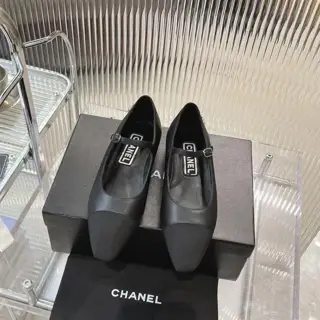 Chanel oblique square toe high heel shoes