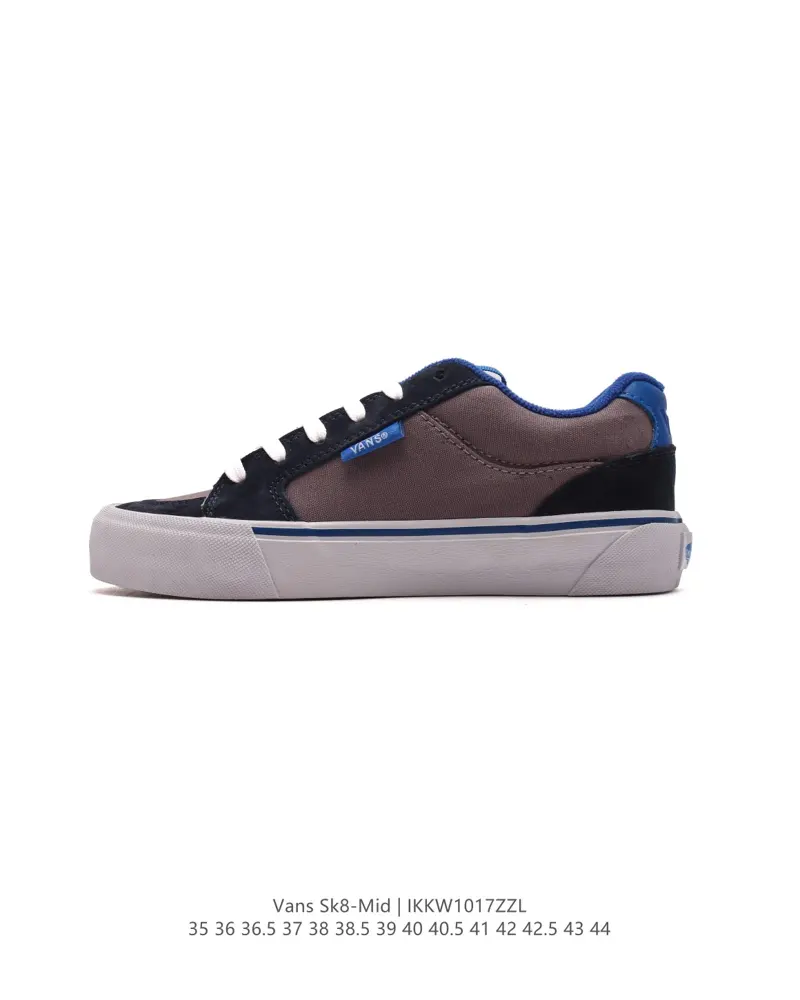 Vans Classic Series SK8-Mid-cut Canvas Shoes Casual Sports Vulcanized Shoes Couple Shoes