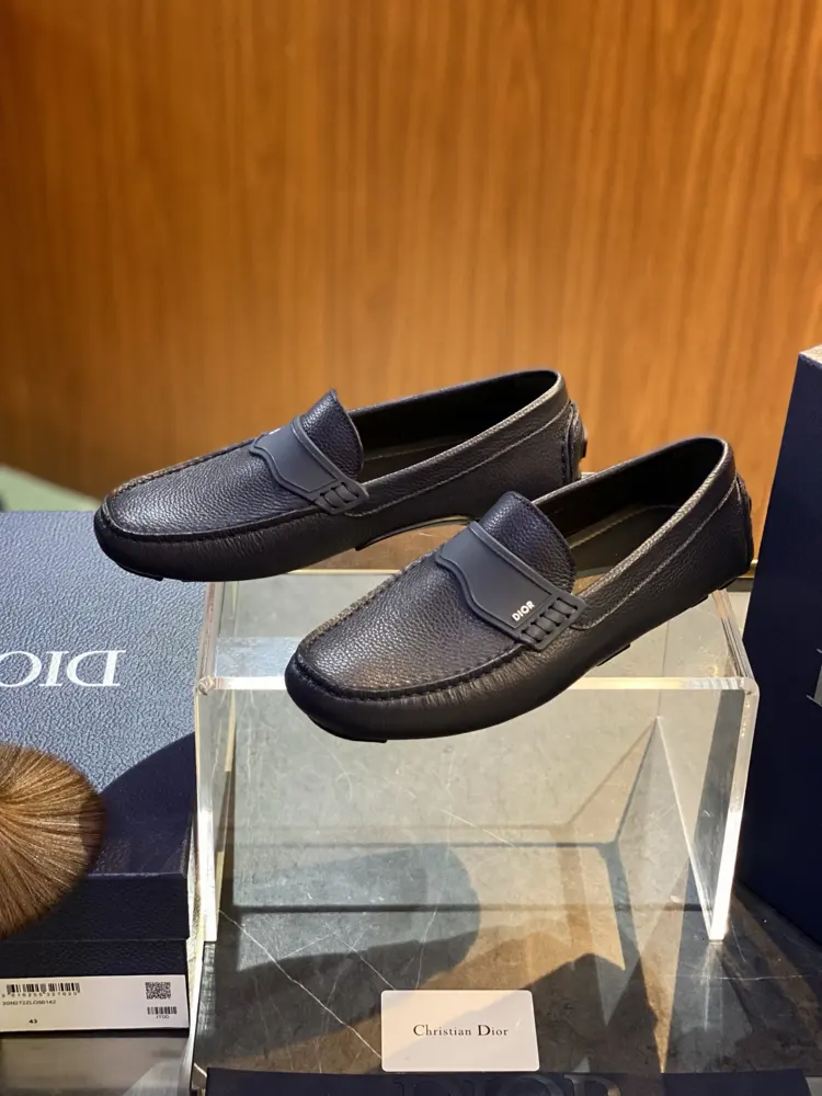 The DIOR Odeon loafers continue the classic dress shoe silhouette with a more elegant
