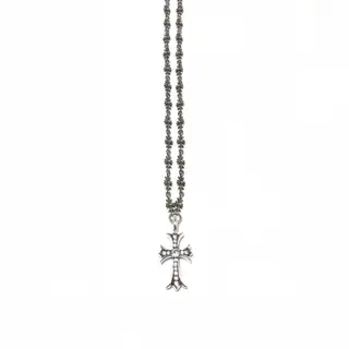 Chrome Hearts cross necklace with diamonds