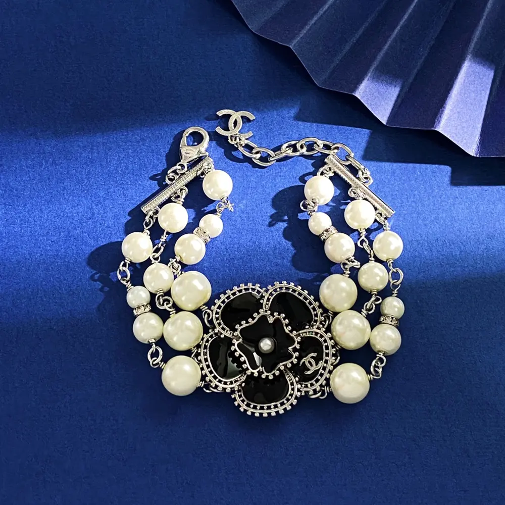 Chanel Small Chanel Style Fashion Classic Oil Drop Black Camellia Double C Small Letter