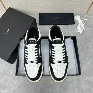 AMIRI couple style street style high version AMIRI bone shoes 20FW RUNWAY SKEL TOP