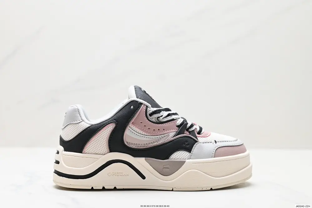 FILA Skateboard Shoes Women 2023 Summer New Thick-soled Sports Casual Shoes