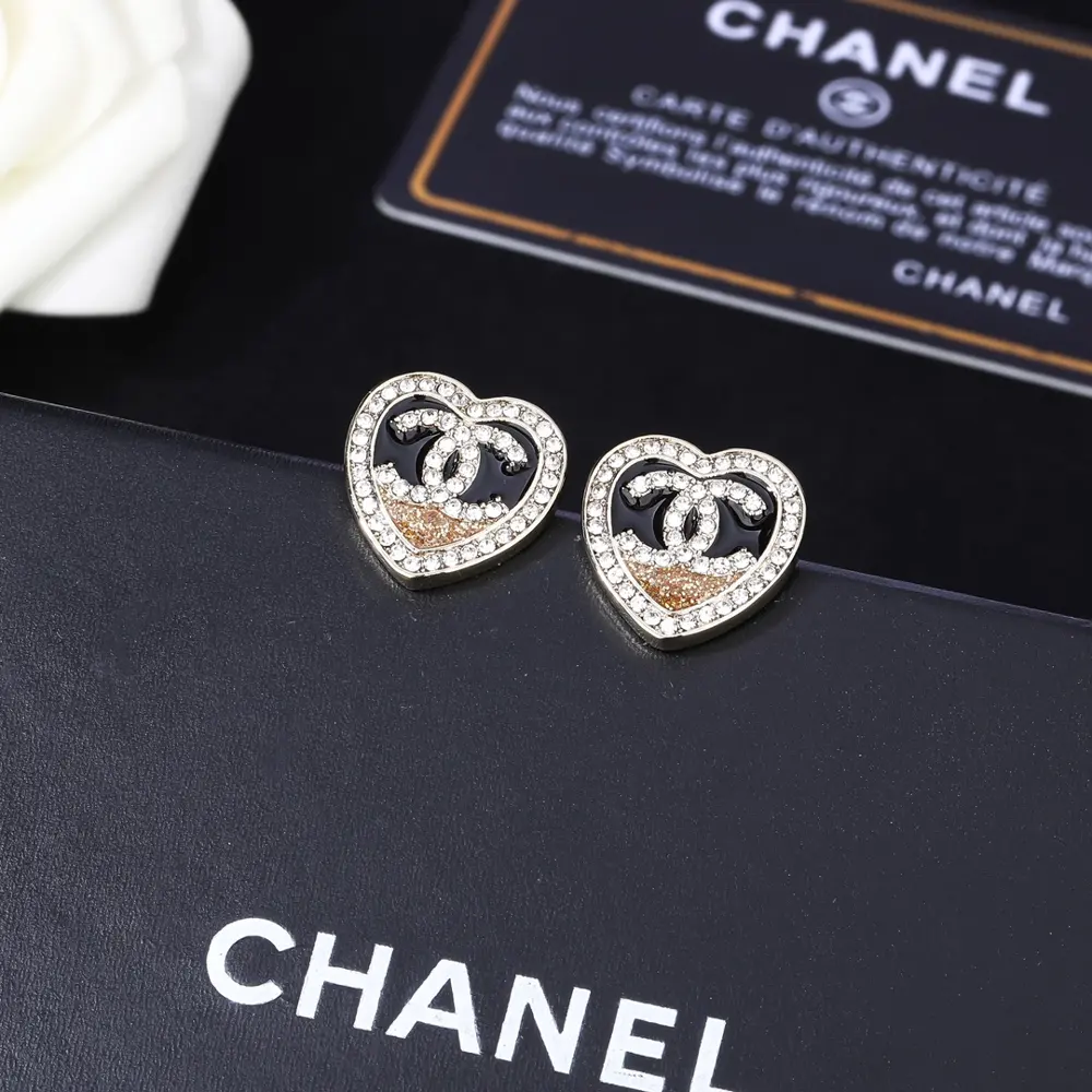 Chanel Heart Earrings