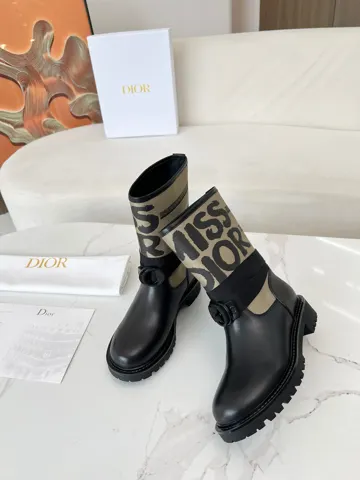 Dior autumn and winter boots retro work boots one-step