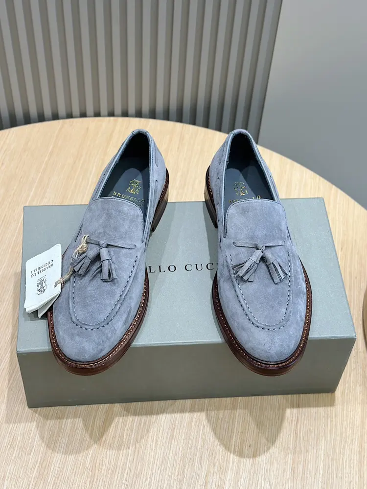 Brunello Cucinelli Suede Men’s Loafers