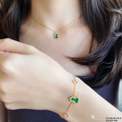 Qeelin Kirin Mini Gourd Necklace