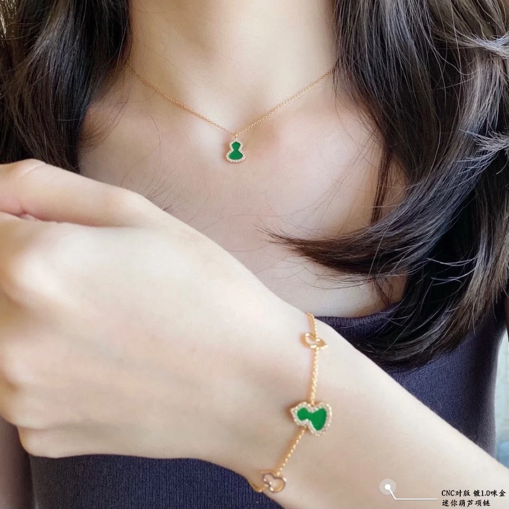 Qeelin Kirin Mini Gourd Necklace