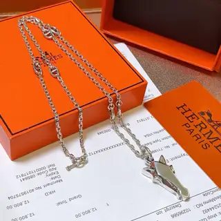 HERMES necklace Horse head necklace series jewelry imported and customized. High-end chain
