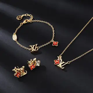 Louis Vuitton Necklace Bracelet Earrings