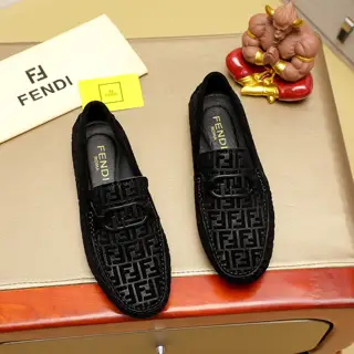 Fendi classic new men’s casual slip-on shoes Counter quality