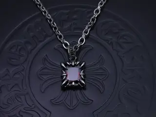 Chrome hearts Chrome Hearts Letter Chain Dark [Letter Riot] Original etched letter