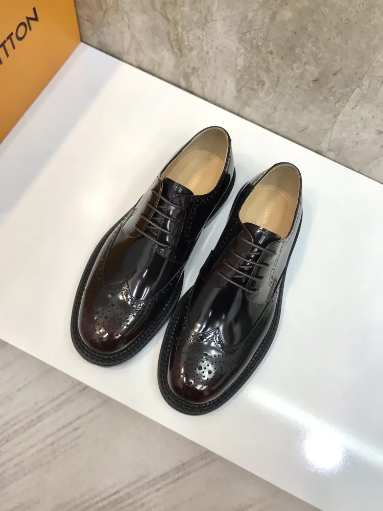 Louis Vuitton men’s fashionable formal leather shoes