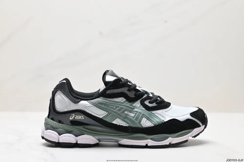 ASICS breathable mesh upper with some synthetic leather material uses the new AHAR+ rubber 1202A429-104