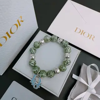 DIOR Multi-element agate Thai silver style bracelet