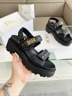 Dior Magic Thick-soled Mid-heeled Sandals Upper + Lining: Original custom materials