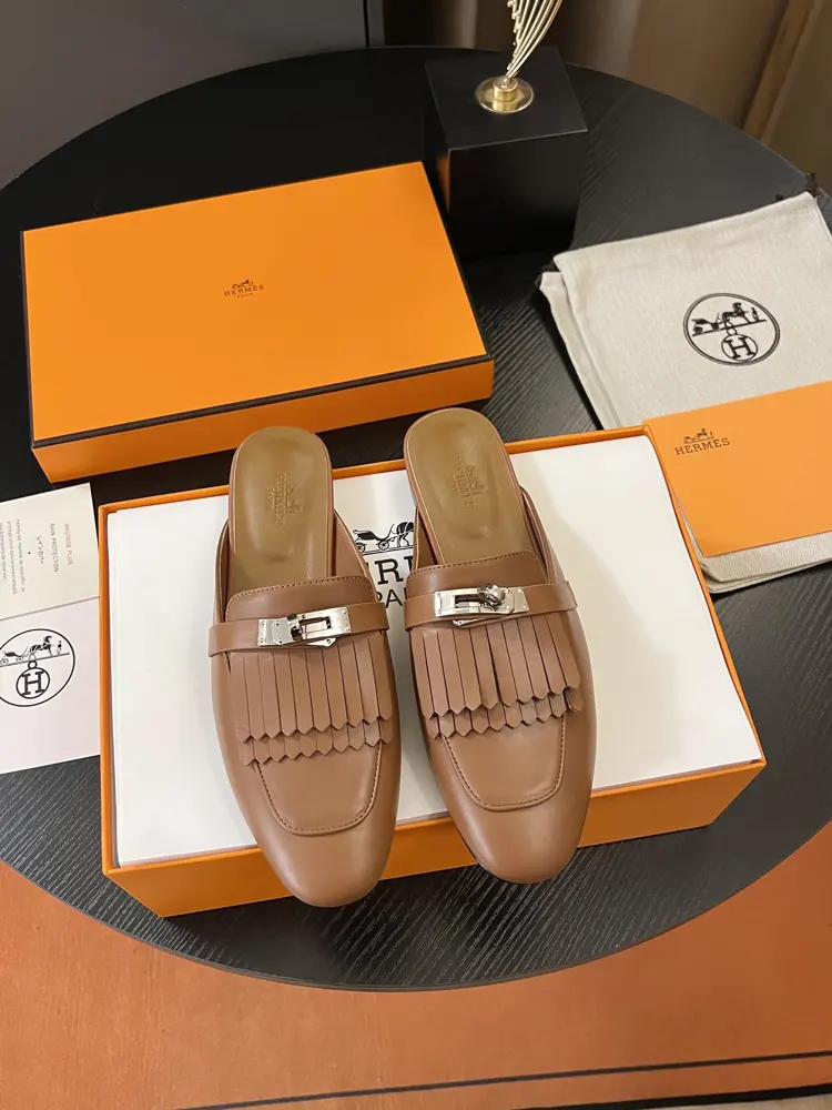 Hermès classic Kelly Mule half-slippers