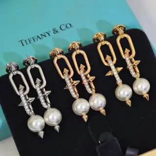Tiffany trident earrings