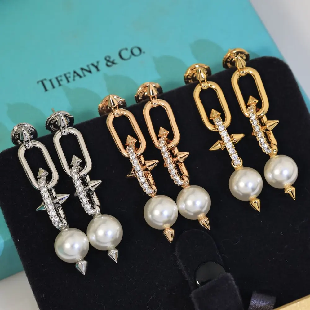 Tiffany trident earrings