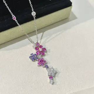 Van Cleef & Arpels Floral Flower Tassel Necklace
